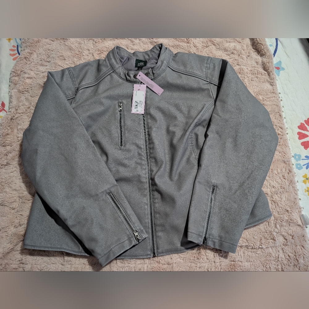 Wild Fable Gray Bomber Jacket